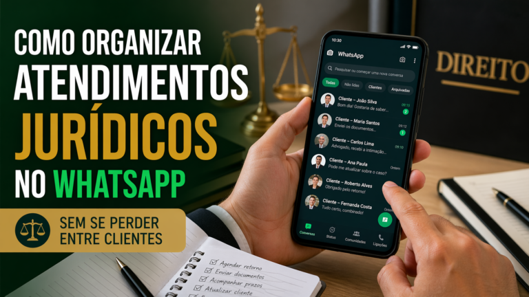 Como organizar atendimentos jurídicos no WhatsApp sem se perder entre clientes