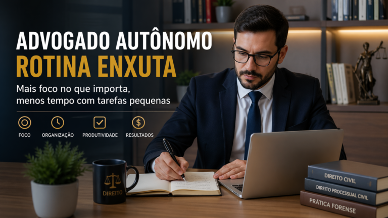 Como o advogado autônomo pode montar uma rotina enxuta sem perder tempo com tarefas pequenas