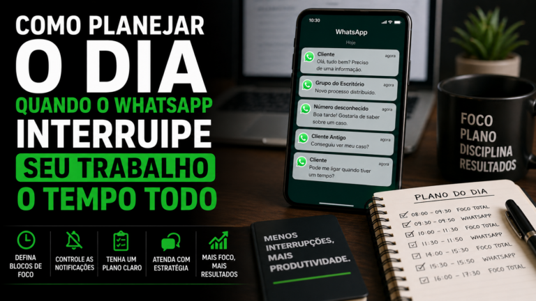 Como planejar o dia quando o WhatsApp interrompe seu trabalho o tempo todo