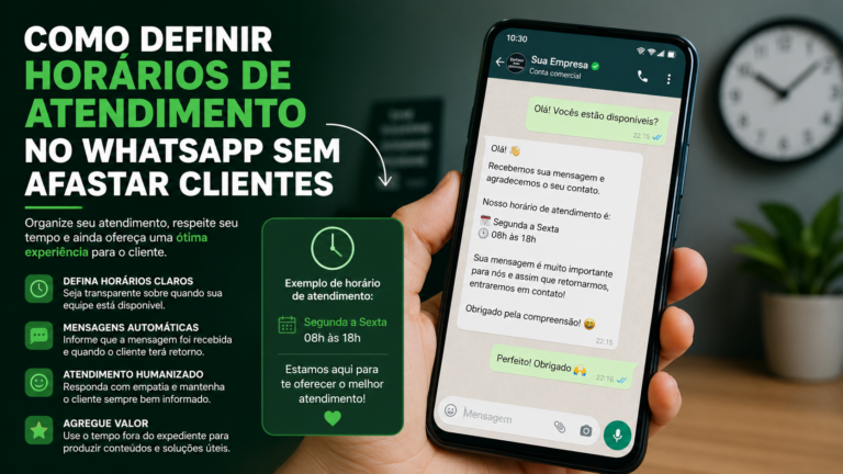 Como definir horários de atendimento no WhatsApp sem afastar clientes