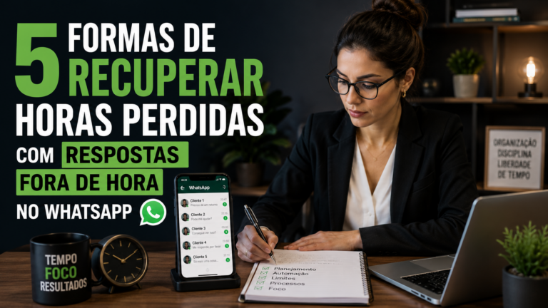 5 formas de recuperar horas perdidas com respostas fora de hora no WhatsApp