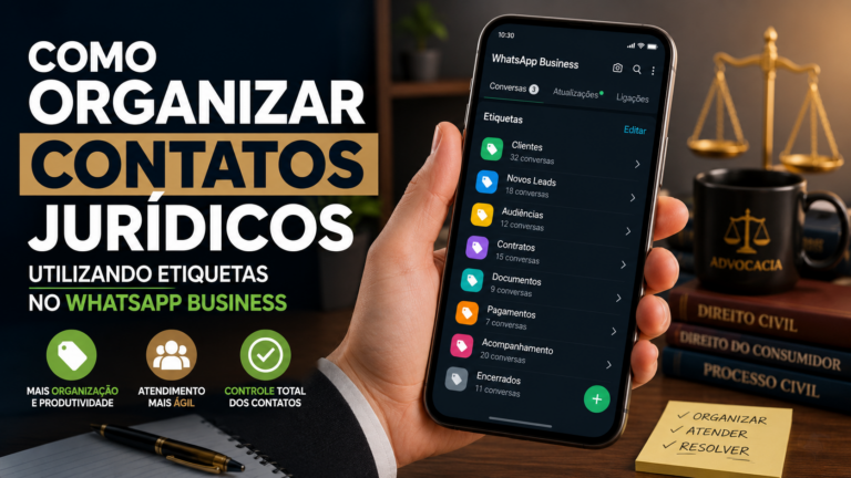 Como organizar contatos jurídicos utilizando etiquetas no WhatsApp Business
