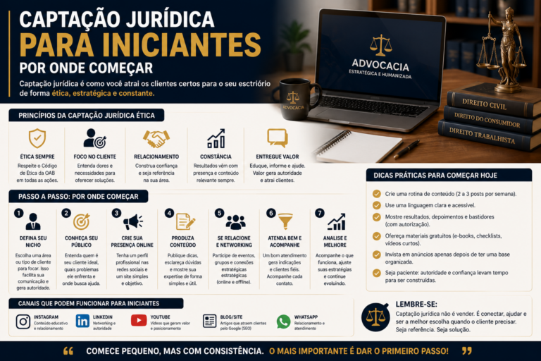 Captação jurídica para iniciantes: por onde começar