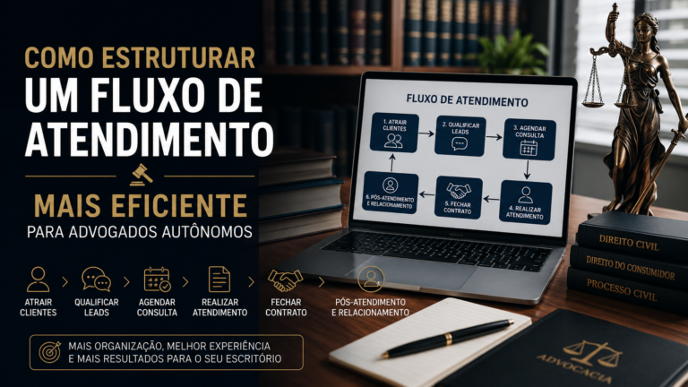 Como estruturar um fluxo de atendimento mais eficiente para advogados autônomos