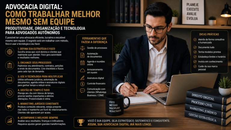 Advocacia digital: como trabalhar melhor mesmo sem equipe