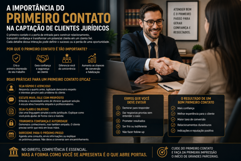 A importância do primeiro contato na captação de clientes jurídicos