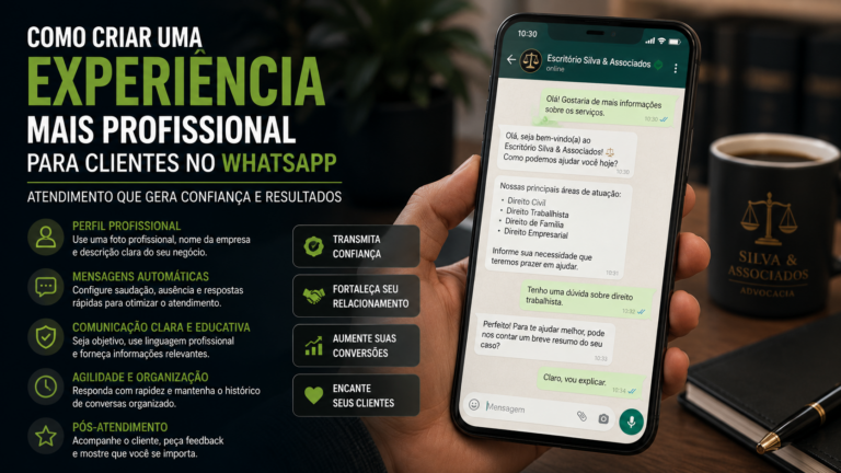 Como criar uma experiência mais profissional para clientes no WhatsApp