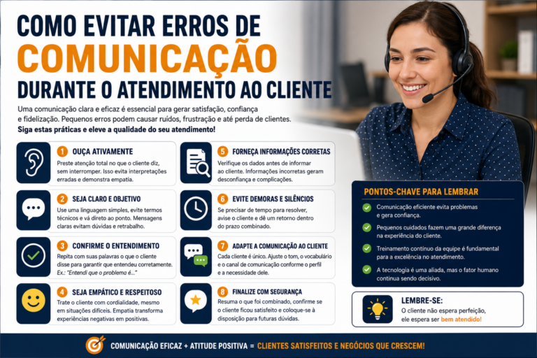Como evitar erros de comunicação durante o atendimento ao cliente