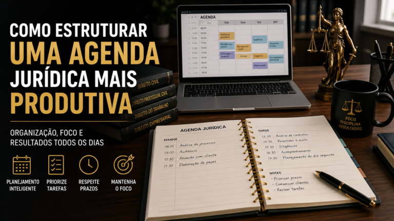 Como estruturar uma agenda jurídica mais produtiva