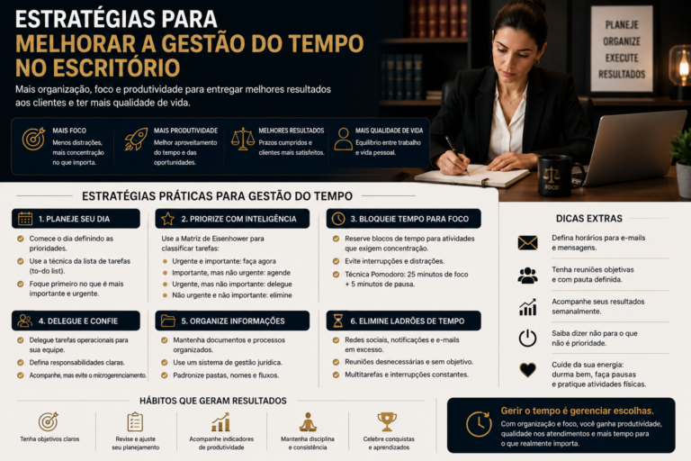 Estratégias para melhorar a gestão do tempo no escritório