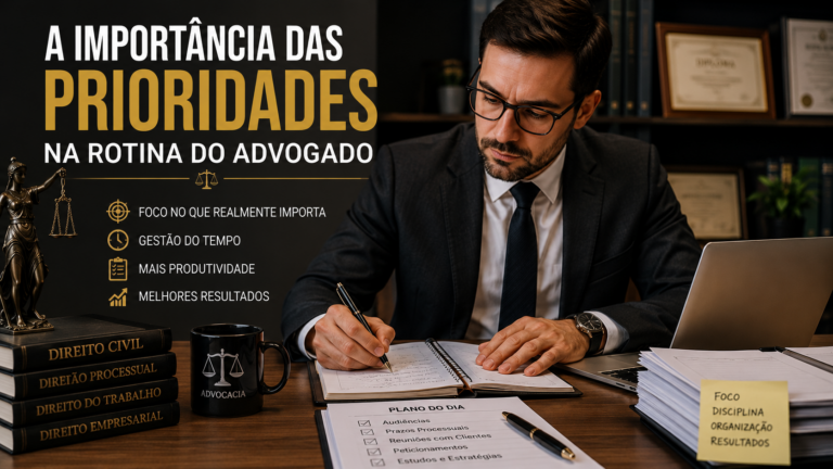 A importância das prioridades na rotina do advogado
