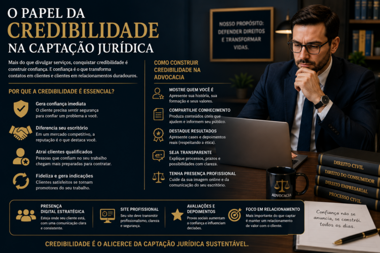 O papel da credibilidade na captação jurídica