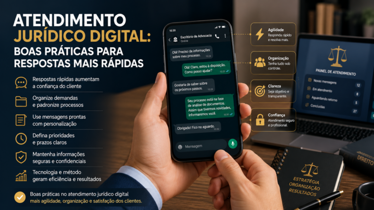 Atendimento jurídico digital: boas práticas para respostas mais rápidas