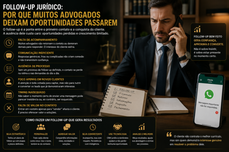 Follow-up jurídico: por que muitos advogados deixam oportunidades passarem