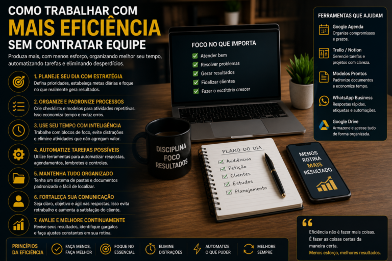 Como trabalhar com mais eficiência sem contratar equipe