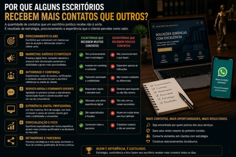 Por que alguns escritórios recebem mais contatos que outros