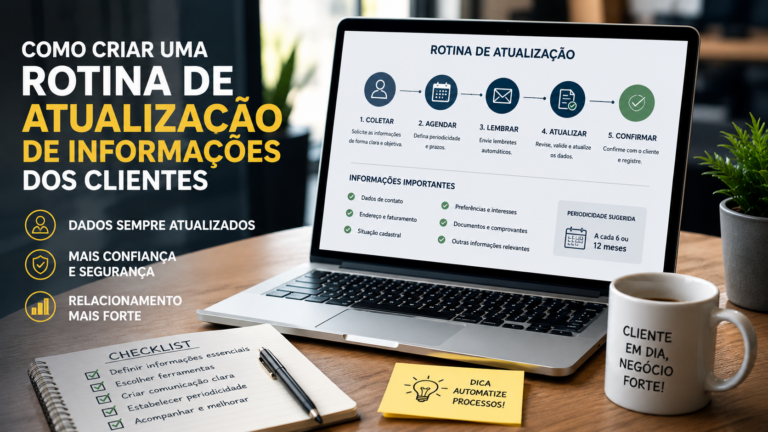 Como criar uma rotina de atualização de informações dos clientes
