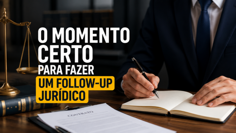 O momento certo para fazer um follow-up jurídico