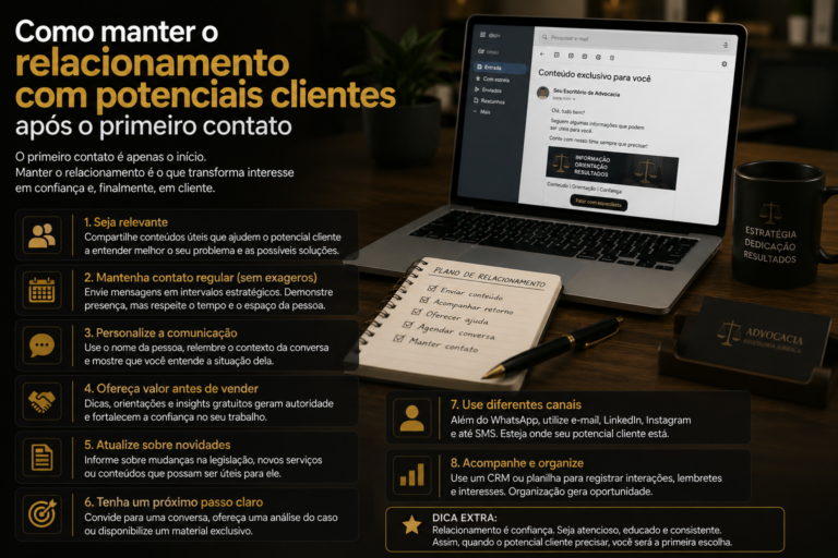 Como manter o relacionamento com potenciais clientes após o primeiro contato