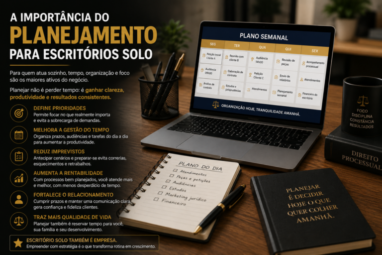 A importância do planejamento para escritórios solo