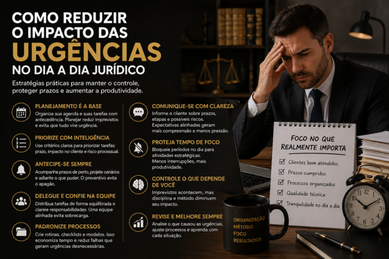 Como reduzir o impacto das urgências no dia a dia jurídico