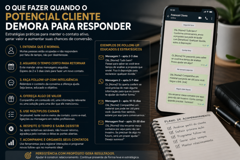 O que fazer quando o potencial cliente demora para responder