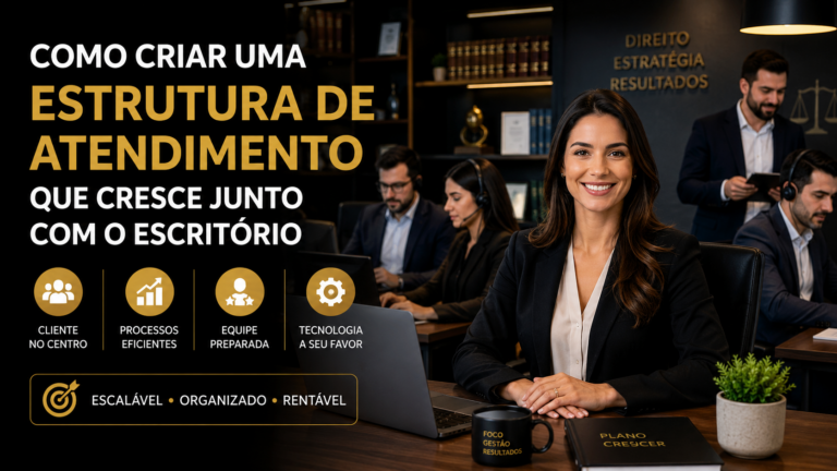 Como criar uma estrutura de atendimento que cresce junto com o escritório