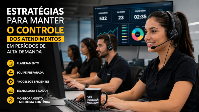 Estratégias para manter o controle dos atendimentos em períodos de alta demanda