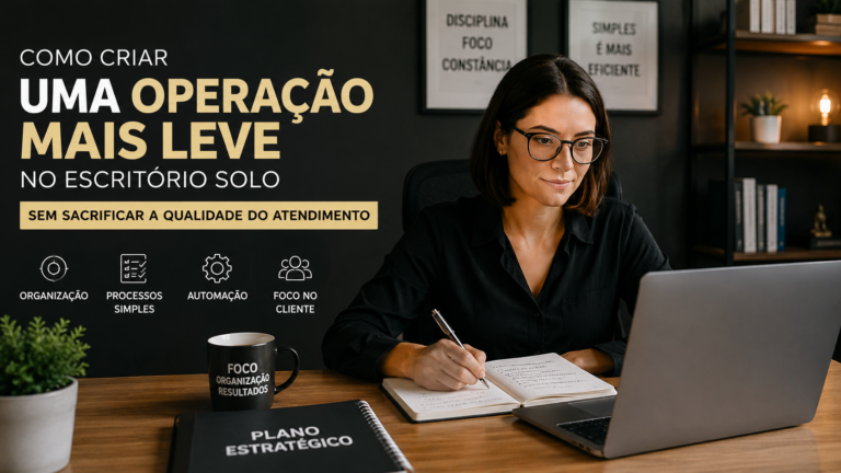 Como criar uma operação mais leve no escritório solo sem sacrificar a qualidade do atendimento