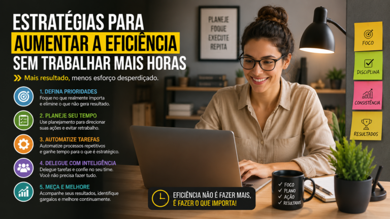 Estratégias para aumentar a eficiência sem trabalhar mais horas