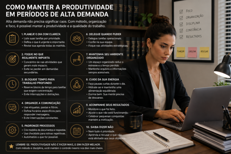 Como manter a produtividade em períodos de alta demanda