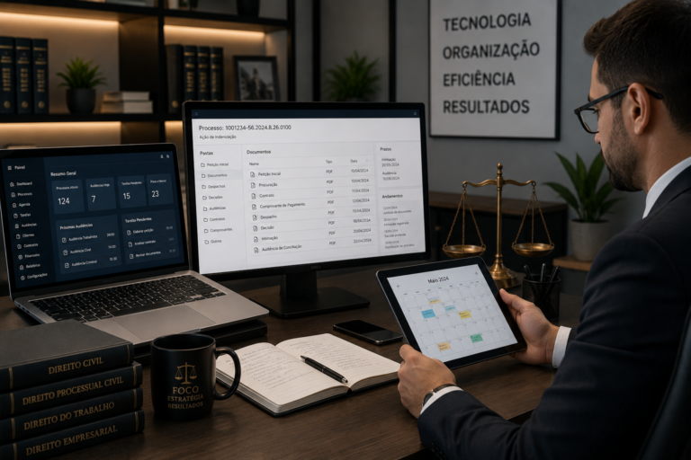 O papel da tecnologia na eficiência dos escritórios jurídicos