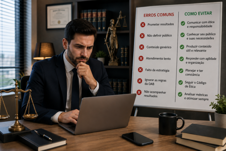 Captação jurídica digital: erros comuns e como evitá-los