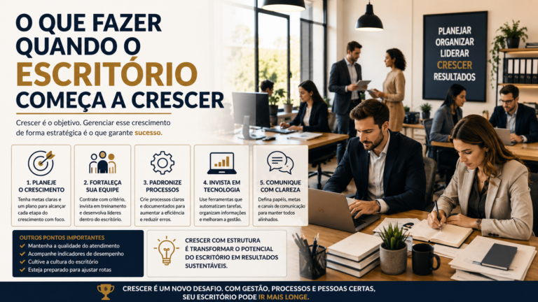 O que fazer quando o escritório começa a crescer