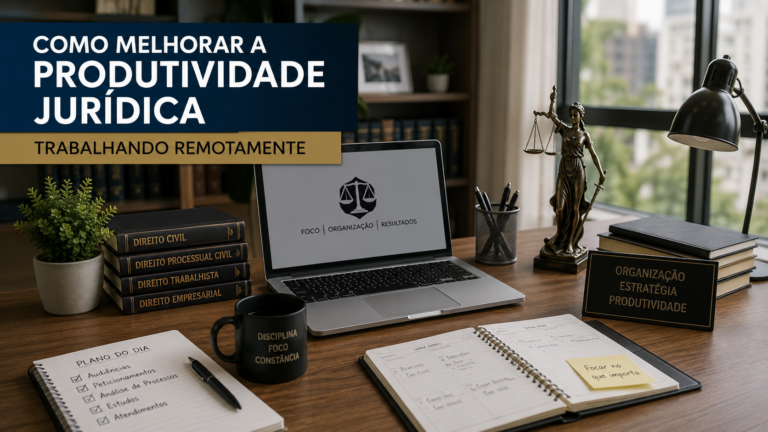 Como melhorar a produtividade jurídica trabalhando remotamente