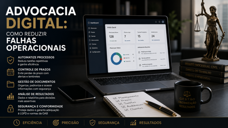 Advocacia digital: como reduzir falhas operacionais