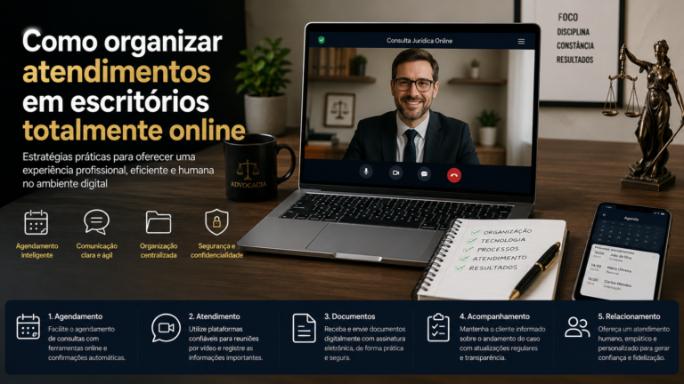 Como organizar atendimentos em escritórios totalmente online