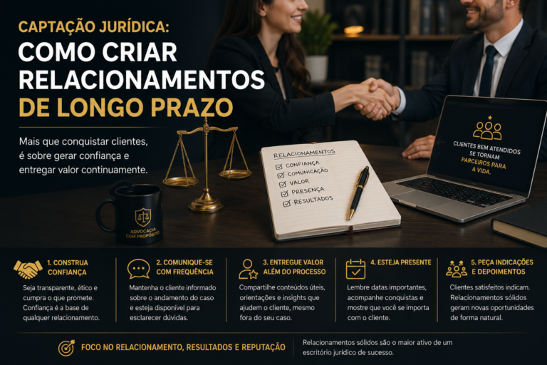 Captação jurídica: como criar relacionamentos de longo prazo