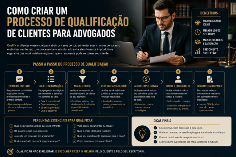 Como criar um processo de qualificação de clientes para advogados