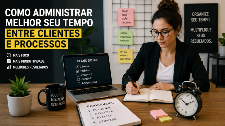 Como administrar melhor seu tempo entre clientes e processos
