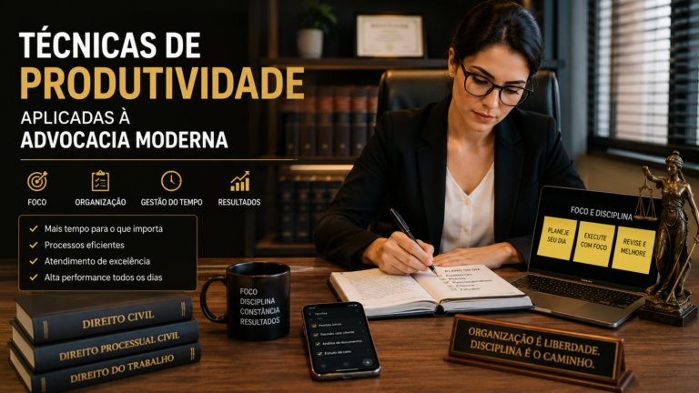 Técnicas de produtividade aplicadas à advocacia moderna